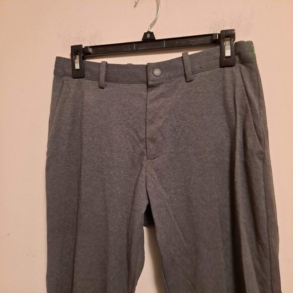 Uniqlo Ezy Ankle Pants Ultra Stretch Dry-Ex Straight Leg Gray Mens Size Small - Picture 6 of 15